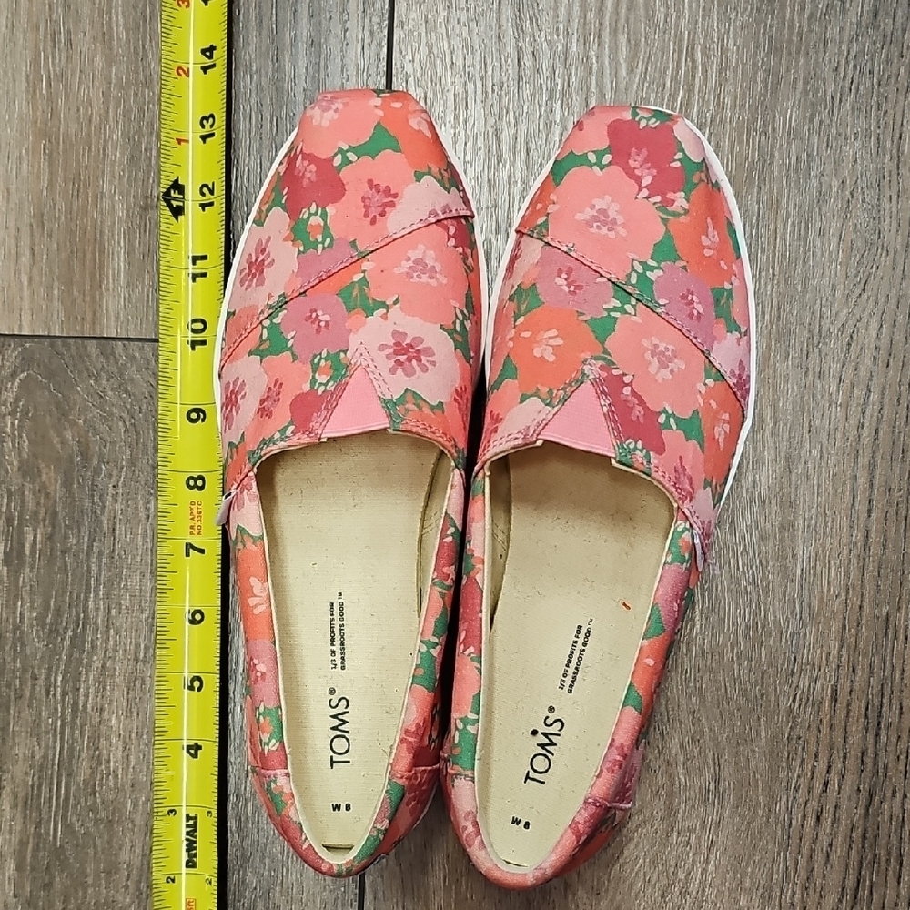 TOMS, Women's, Pink, Floral, Loafers, Girly, Casual, Office, School, Comfy, Fun